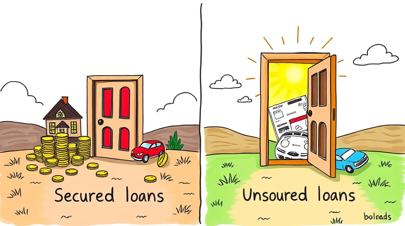 Understand the difference between secured and unsecured loans